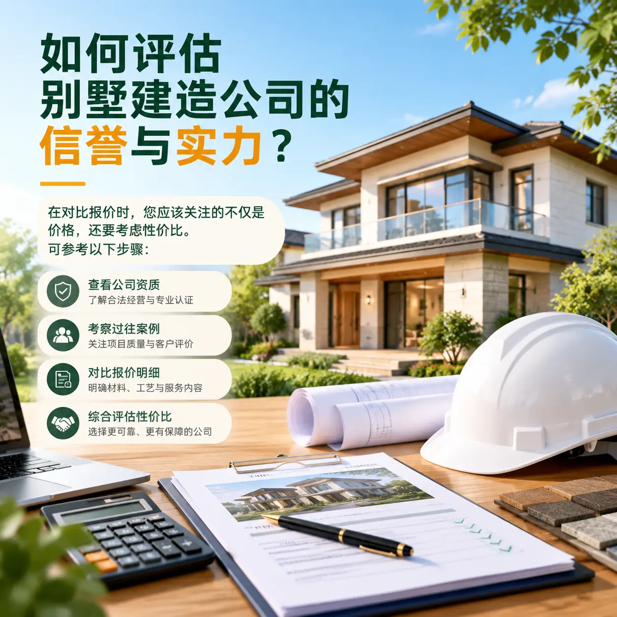 如何评估 兴义 别墅建造公司的信誉与实力?